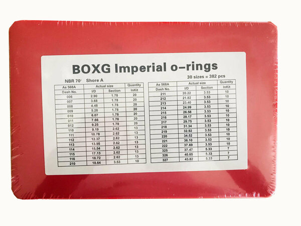 BOX-G 70 SHORE O-RİNG KİTİ (İNÇ) KIRMIZI