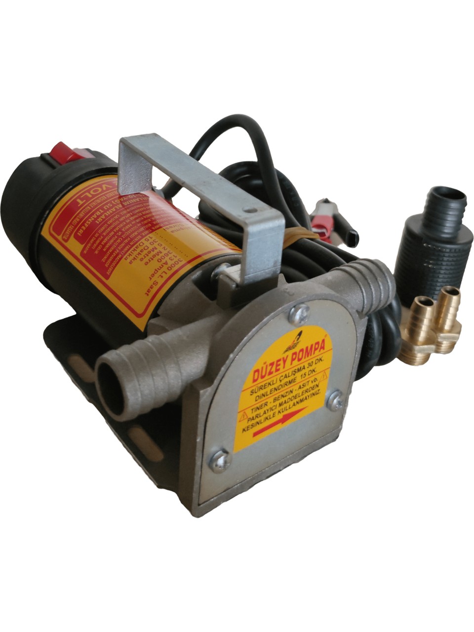 Düzey Mazot-Su Dıştan Çekme Pompa 1 DK 20 LT (3/4) - 9 mm Hortum Çıkışlı -12 VOLT